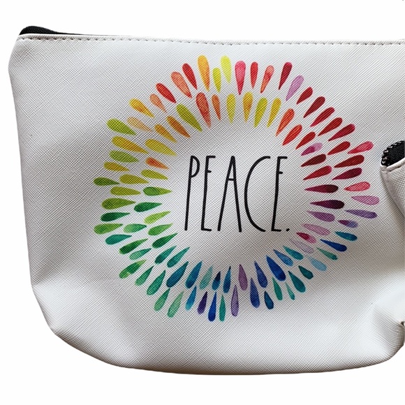 NEW Rae Dunn peace/love cosmetic bags - Picture 4 of 8